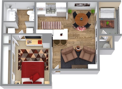 Retreat at Barton Creek Studio Floor Plan